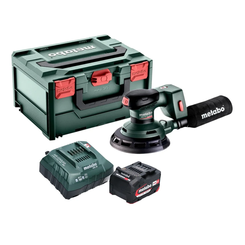 Metabo SXA 18 LTX 150 BL Akku Exzenterschleifer 18 V 150 mm Brushless + 1x Akku 4,0 Ah + Ladegerät + metaBOX