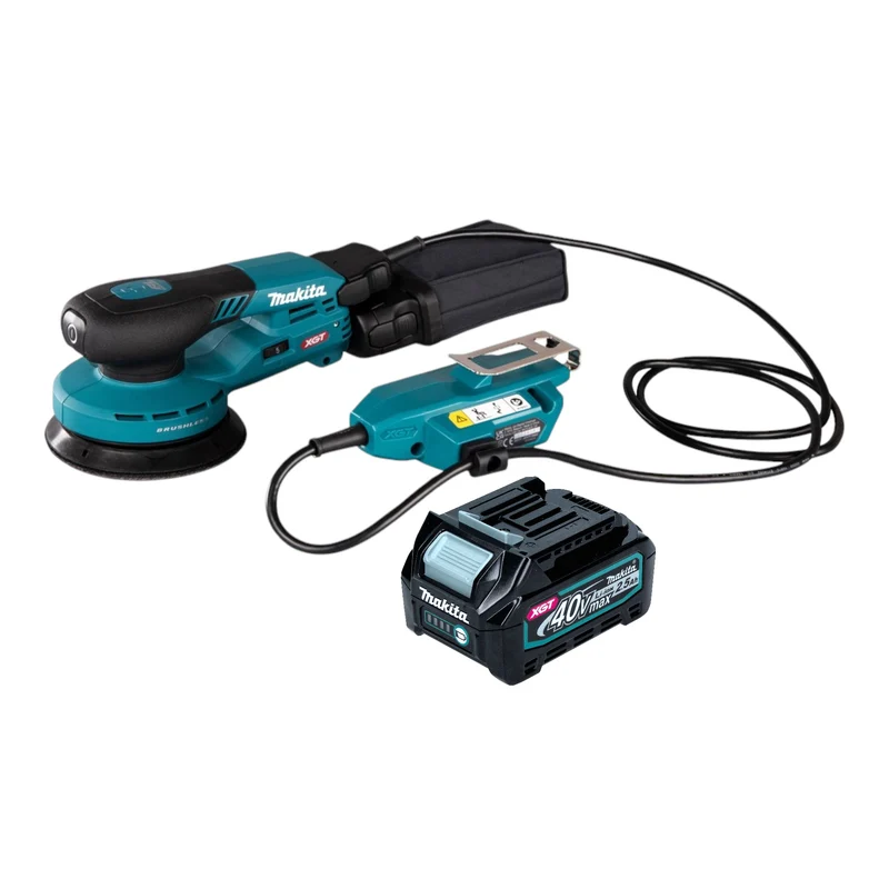 Makita BO 001 CGD1 Akku Exzenterschleifer 40 V max. 125 mm 5,0 mm Hub Brushless + 1x Akku 2,5 Ah - ohne Ladegerät