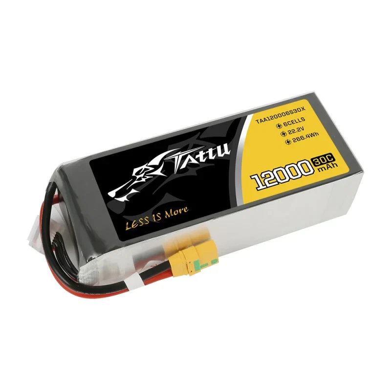 Tattu 12000mAh 22,2V 30C 6S1P UAV Lipo Akkupack