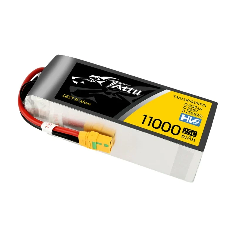 Tattu 11000 mAh 22,8 V HV 25 C 6S1P Lipo Akkupack mit XT90-S Stecker