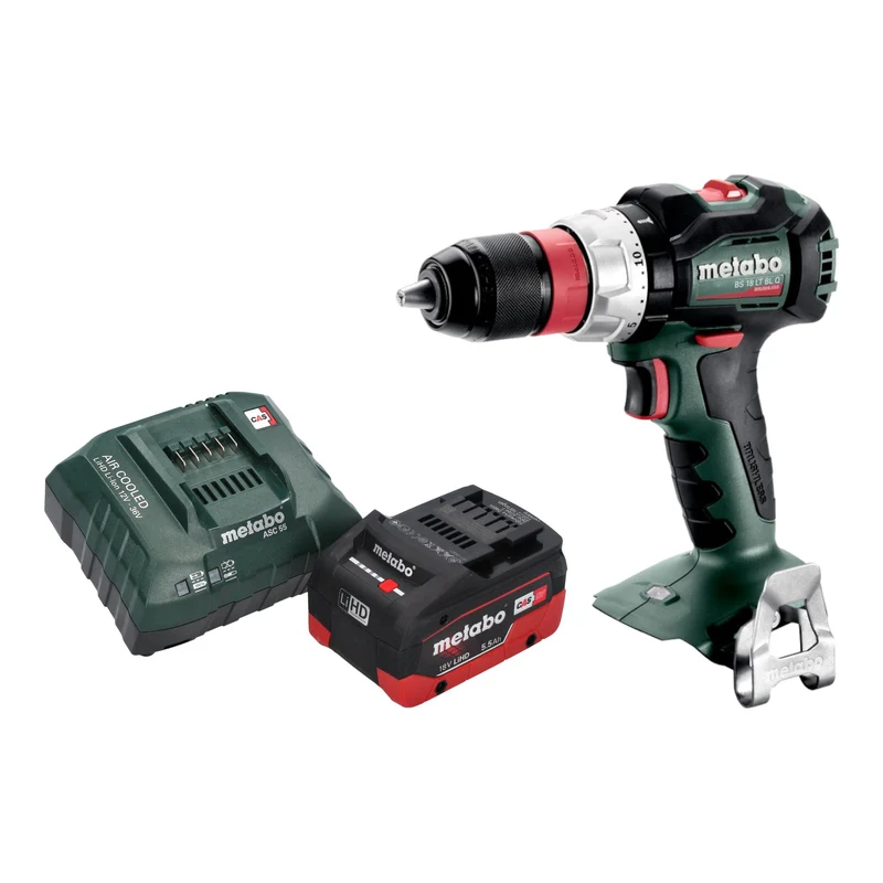 Metabo BS 18 LT BL Q Akku Bohrschrauber 18 V 75 Nm Brushless + 1x LiHD Akku 5,5 Ah + Ladegerät