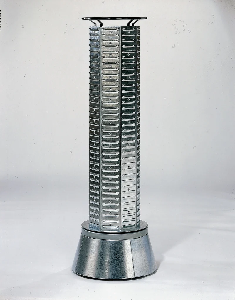 raaco Sichtboxen-Drehturm H.1600 mm leitfähig ESD inkl. Erdungskabel für 795551-553, 795580