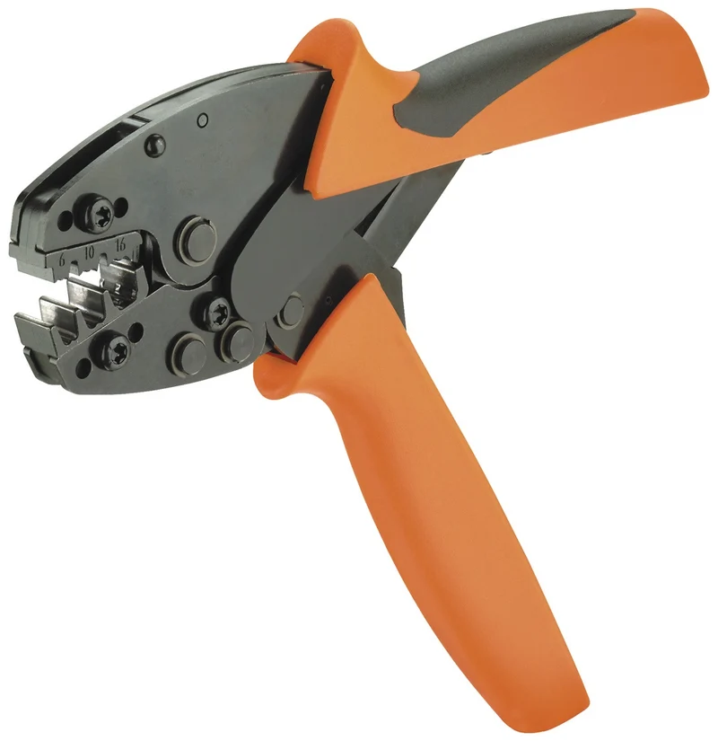 Crimpzange PZ 16 von Weidmüller – 200 mm, 6–16 mm², Indentcrimp, Zwangssperre