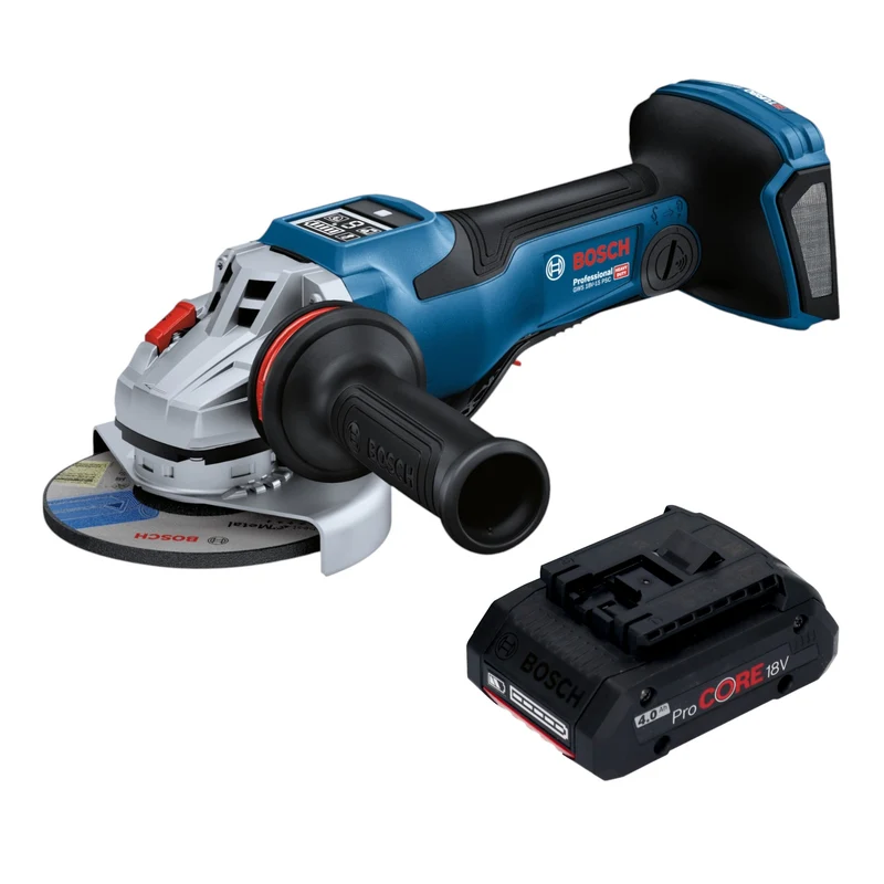 Bosch GWS 18V-15 PSC Professional Akku Winkelschleifer 18 V 125 mm BITURBO Brushless + 1x ProCORE Akku 4,0 Ah - ohne Ladegerät