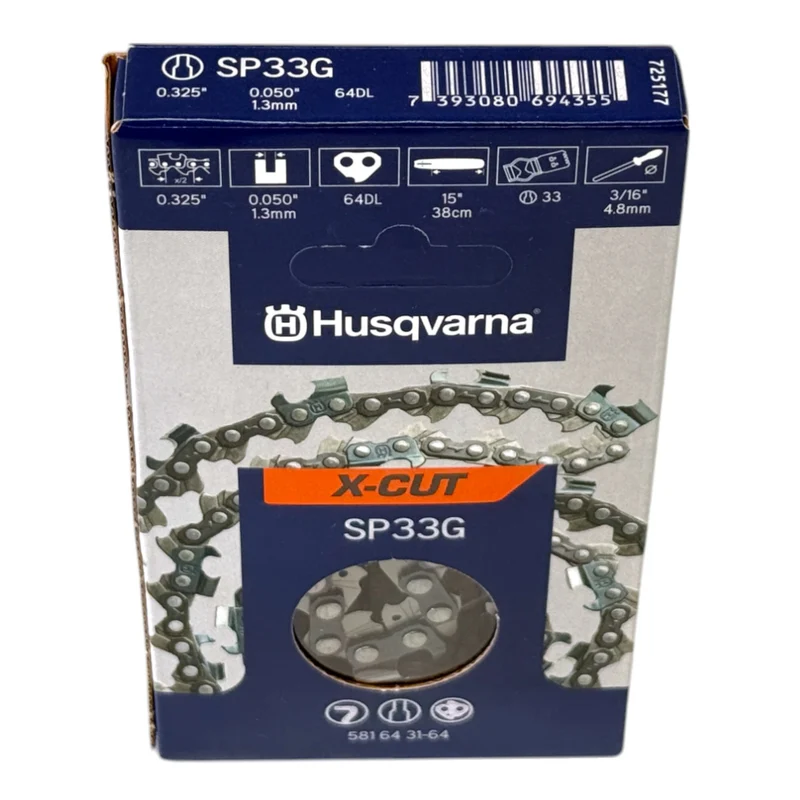 Husqvarna X-CUT SP33G Sägekette 38 cm .325" 1,3 mm ( 581643164 ) für Kettensäge