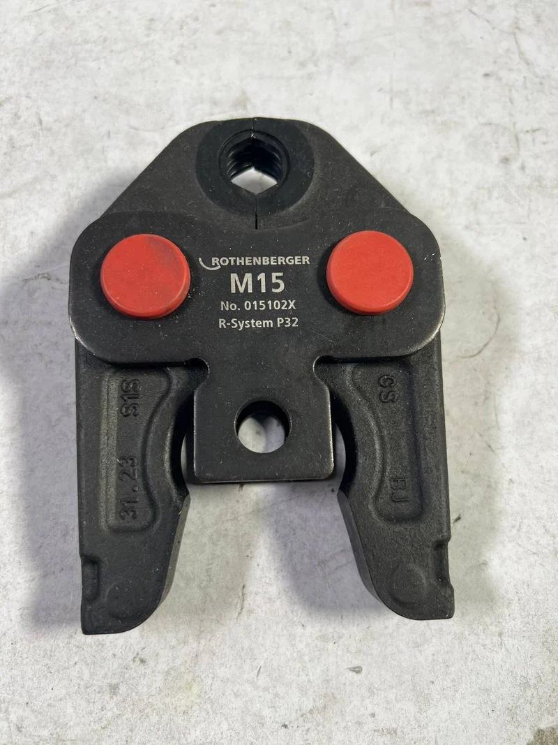 Rothenberger Pressbacke Presszange Standard M15 ( 015102X ) für ROMAX 4000 / Akku Press ACC etc - Leicht Gebraucht