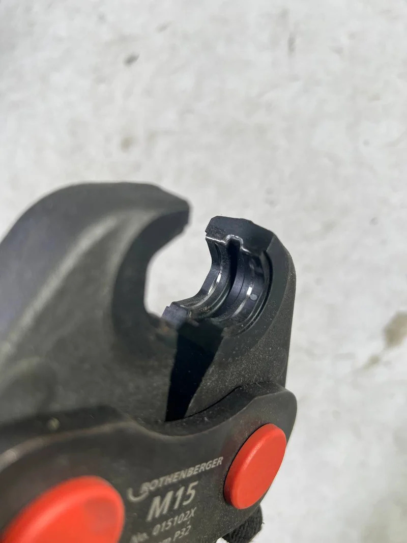 Rothenberger Pressbacke Presszange Standard M15 ( 015102X ) für ROMAX 4000 / Akku Press ACC etc - Leicht Gebraucht