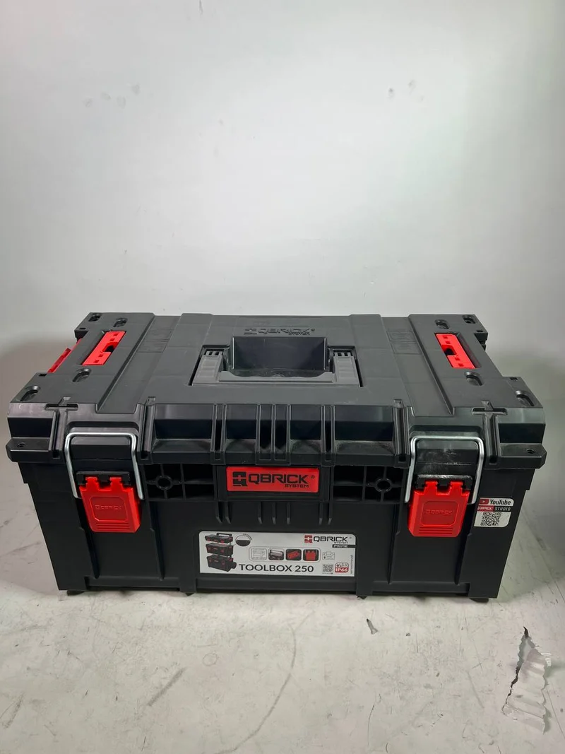 Qbrick System PRIME Toolbox 250 Vario stapelbar 535 x 327 x 271 mm 28l IP66 mit 3 Trennwänden - Leicht Gebraucht