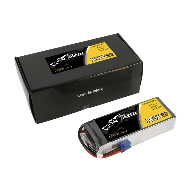 Tattu 16000mAh 14,8V 30C 4S1P Lipo Akkupack mit EC5