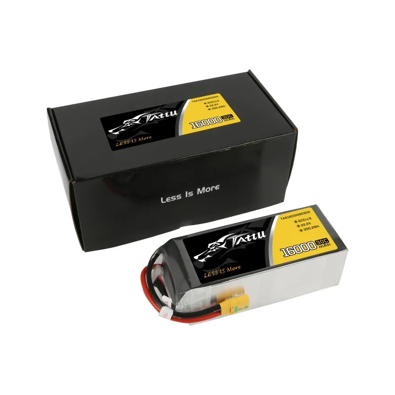 Tattu 16000 mAh 22,2 V 30 C 6S1P LiPo-Akkupack mit XT90-S