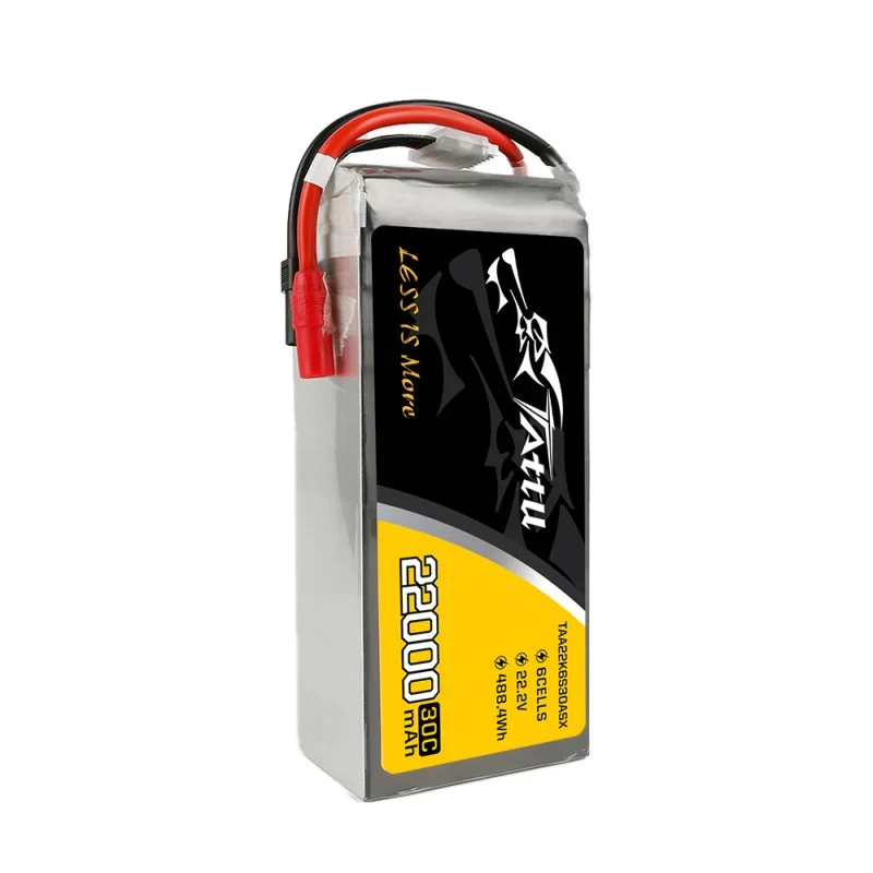 Tattu 22000mAh 22,2V 30C 6S1P Lipo Akkupack mit AS150+XT150 Stecker