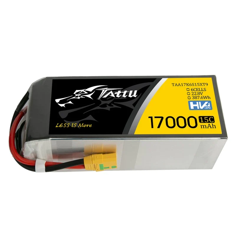 Tattu 17000mAh 22,8V 15C 6S1P Lipo Akku mit XT90-S Stecker
