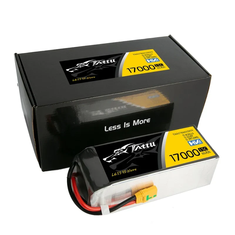 Tattu 17000mAh 22,8V 15C 6S1P Lipo Akku mit XT90-S Stecker