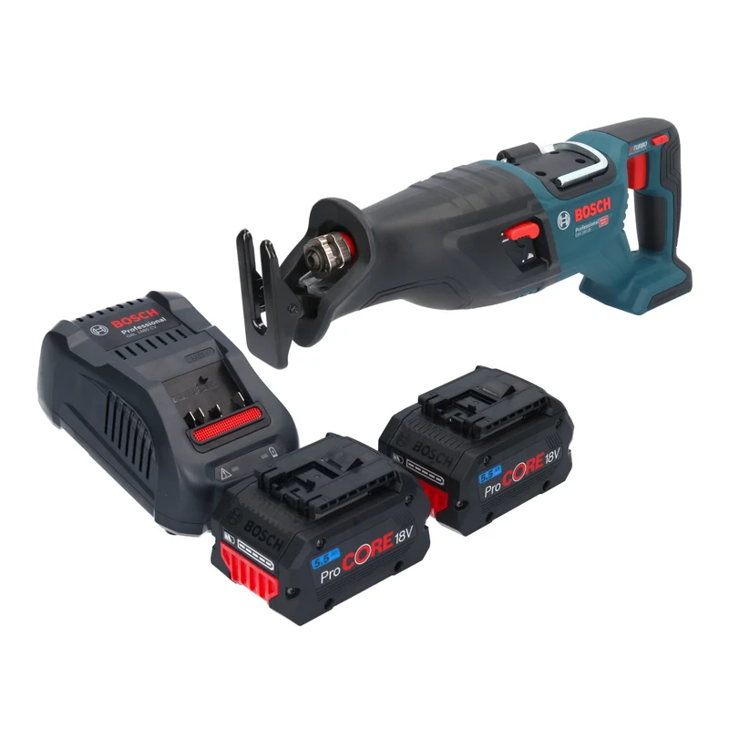 Bosch GSA 18V-28 Professional Akku Säbelsäge 18 V BITURBO Brushless + 2x ProCORE Akku 5,5 Ah + Ladegerät