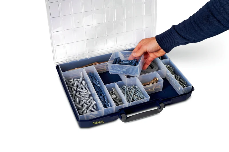 raaco Sortimentskasten CarryLite 80 5x10-25, 413x330x79 mm, 25 Fächer
