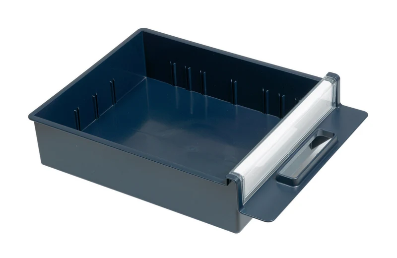 RAACO Frontscheibe 260x50 mm mit Etikett für Regal-Schubladen 4-800 – 8 Stück
