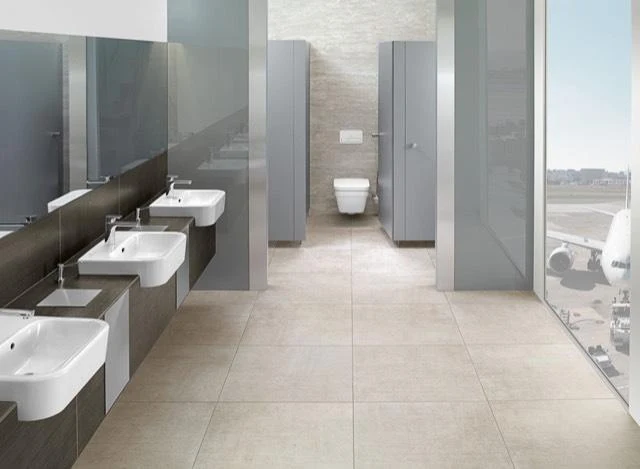 Villeroy & Boch Architectura Combi-Pack 5685HR Wand-WC spülrandlos DirectFlush mit WC-Sitz Weiß Alpin CeramicPlus