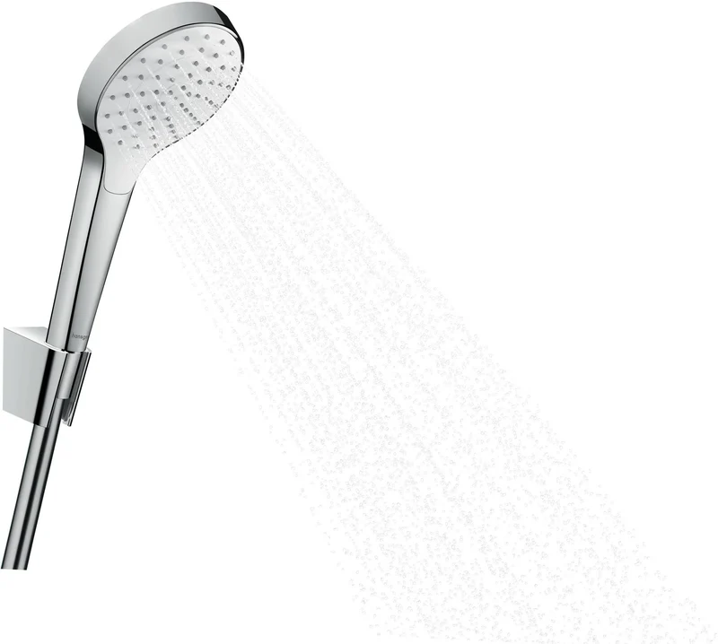 HANSGROHE Brauseset CROMA SELECT S 1jet Isiflex Brauseschlauch weiß/chrom