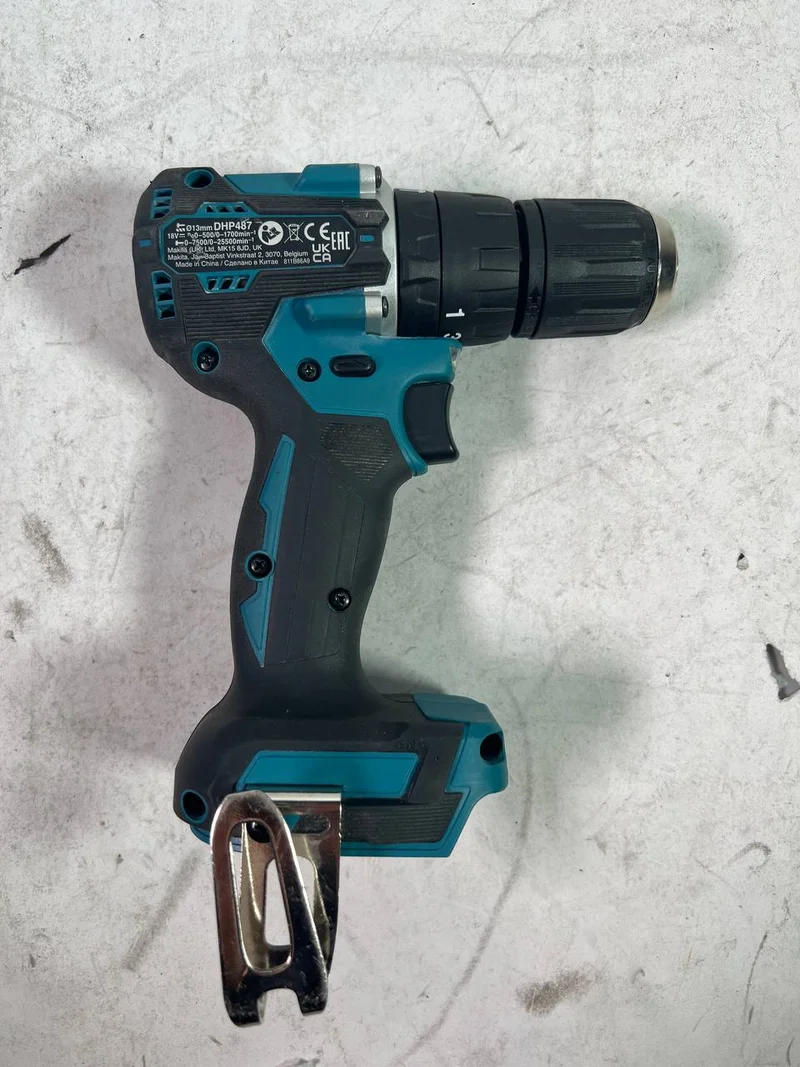 Makita DHP 487 Z Akku Schlagbohrschrauber 18 V 40 Nm Brushless Solo - Leicht Gebraucht