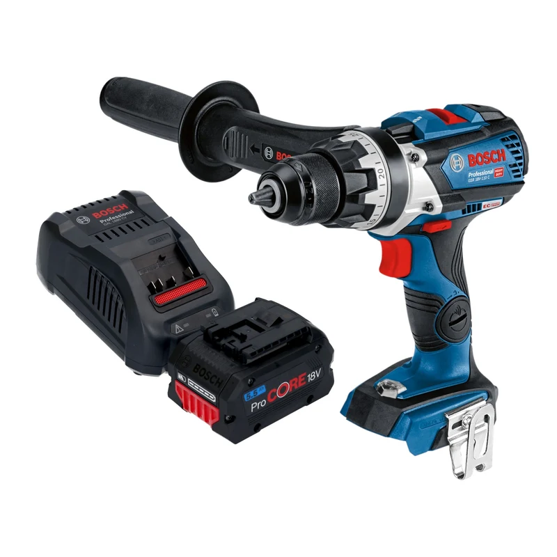Bosch GSR 18V-110 C Professional Akku Bohrschrauber 18 V 110 Nm Brushless + 1x ProCORE Akku 5,5 Ah + Ladegerät