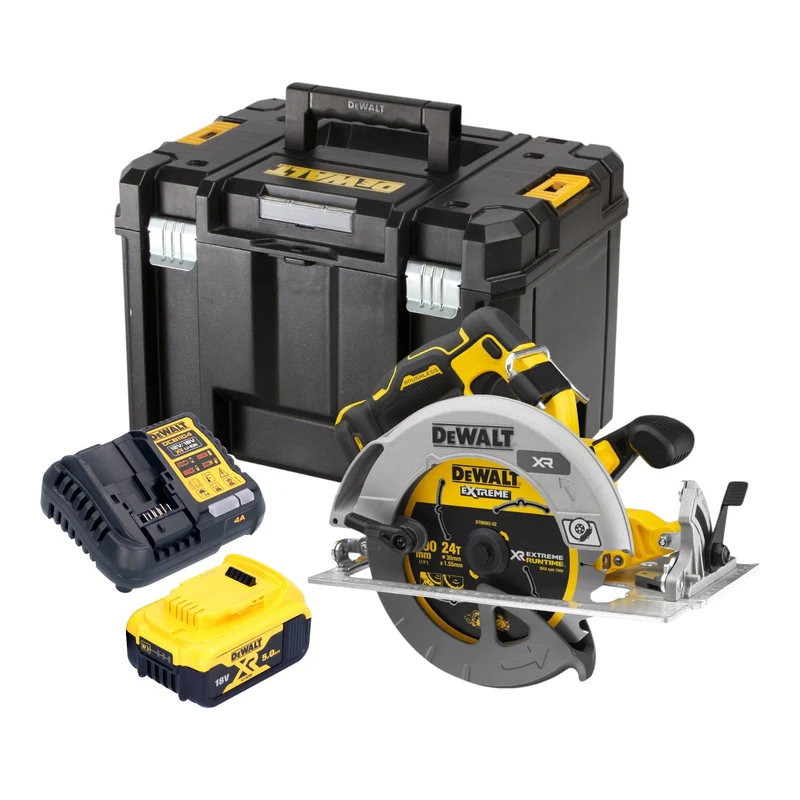 DeWalt DCS 573 P1T Akku Handkreissäge 18 V 190 x 30 mm Brushless + 1x Akku 5,0 Ah + Ladegerät + TSTAK