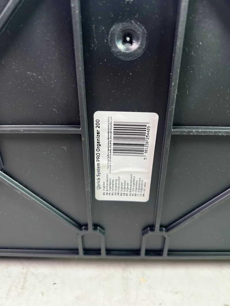 Qbrick System PRO 200 Organizer 452 x 358 x 79 mm 6 l stapelbar IP54 - Beschädigt