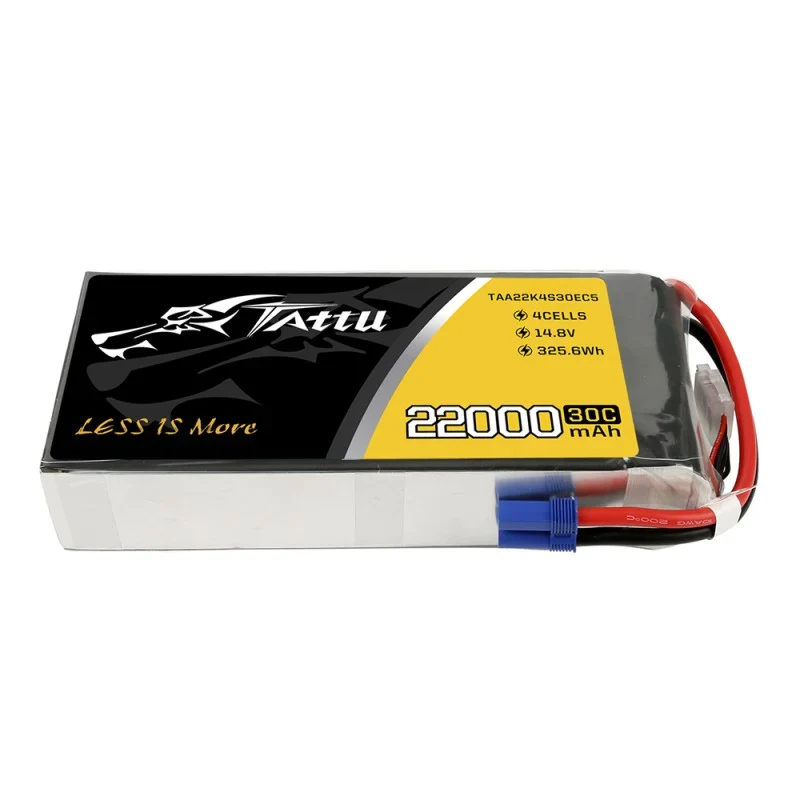 Tattu 22000mAh 14,8V 30C 4S1P Lipo Akkupack mit EC5