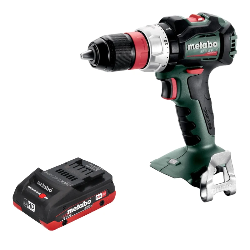 Metabo BS 18 LT BL Q Akku Bohrschrauber 18 V 75 Nm Brushless + 1x LiHD Akku 4,0 Ah - ohne Ladegerät