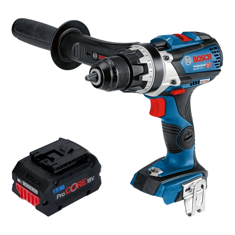 Bosch GSR 18V-110 C Professional Akku Bohrschrauber 18 V 110 Nm Brushless + 1x ProCORE Akku 5,5 Ah - ohne Ladegerät