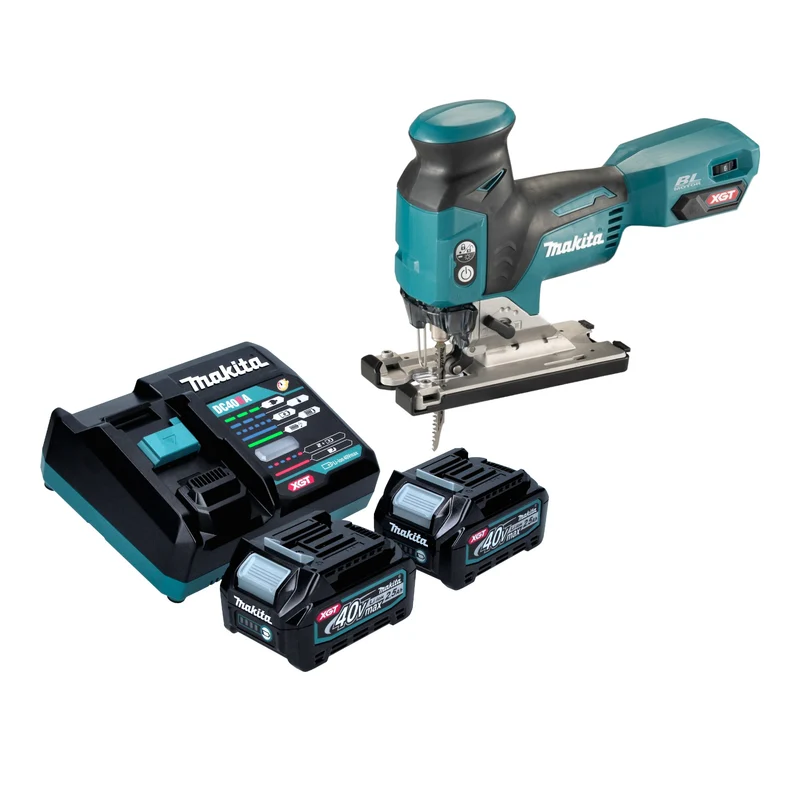 Makita JV 001 GD201 Akku Stichsäge 40 V max. 135 mm Brushless + 2x Akku 2,5 Ah + Ladegerät