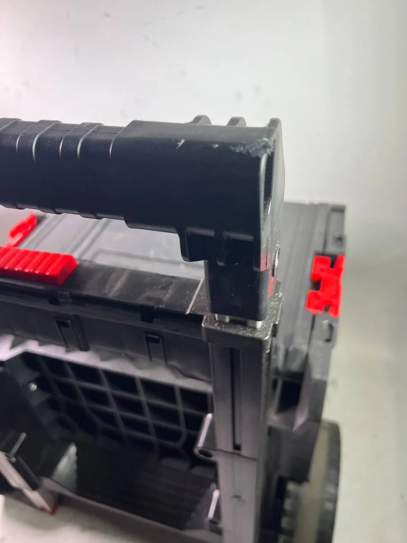 Qbrick System PRO Cart 2.0 Plus Drawer 3 mobile Box auf Rädern 520 x 415 x 660 mm 12 l 2x 4,5 l abnehmbarer Doppelteleskopgriff - Beschädigt