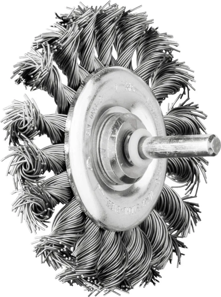 PFERD Rundbürste RBG Ø 76 mm Stahldraht 0,5 mm Schaft 6 mm für Bohrmaschine & Geradschleifer