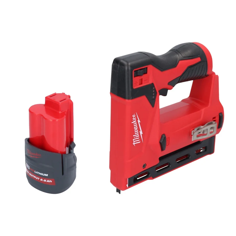 Milwaukee M12 BST-251 Akku Tacker 12 V 6 - 14 mm + 1x Akku 2,5 Ah - ohne Ladegerät