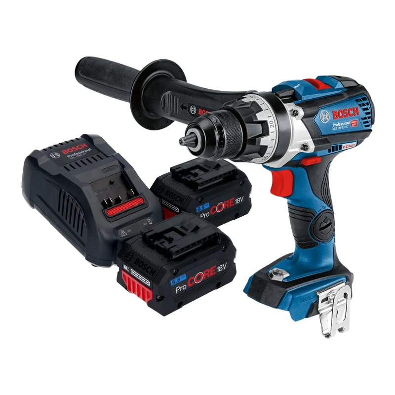 Bosch GSR 18V-110 C Professional Akku Bohrschrauber 18 V 110 Nm Brushless + 2x ProCORE Akku 5,5 Ah + Ladegerät
