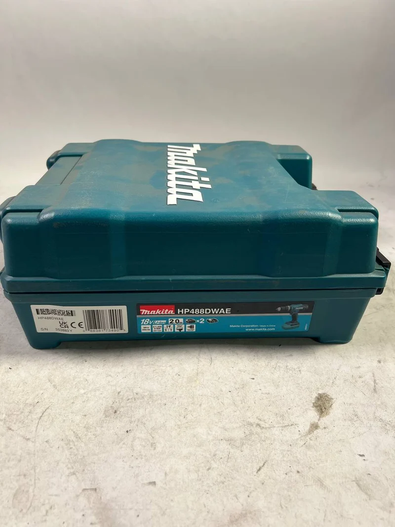 Makita HP 488 DWE Akku Schlagbohrschrauber 18 V, 2x Akku,Ladegerät,Koffer - Neuwertig