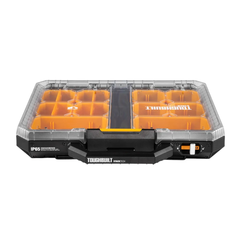 Toughbuilt STACKTECH TB-B1-O-10 flacher Organizer 54 x 48 x 10 cm + 10x Inlay + 4x Trennwand
