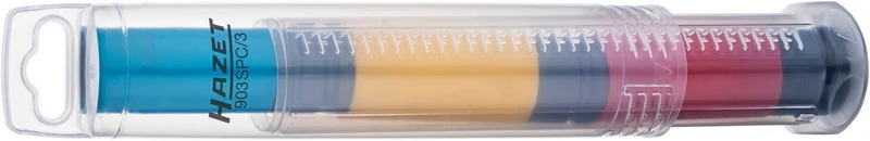 HAZET Kraftschraubersatz 903SPC/3 3-tlg. 1/2 Zoll 6-kant, Schlüsselweiten 17/19/21 mm, lange Ausführung