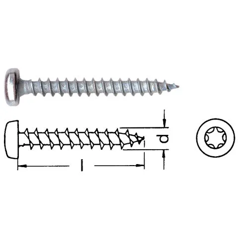 Spanplattenschraube Pan Head mit Pozidrive