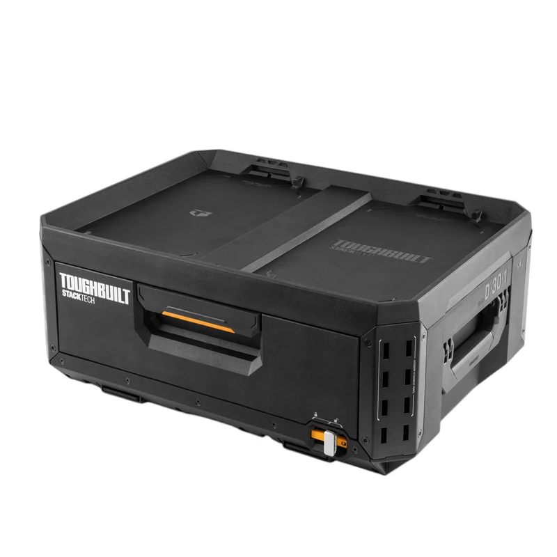 Toughbuilt STACKTECH TB-B1-D-30-1 Werkzeugkiste Koffer mit Schublade 53 x 40 x 18 cm + 6x Trennwand