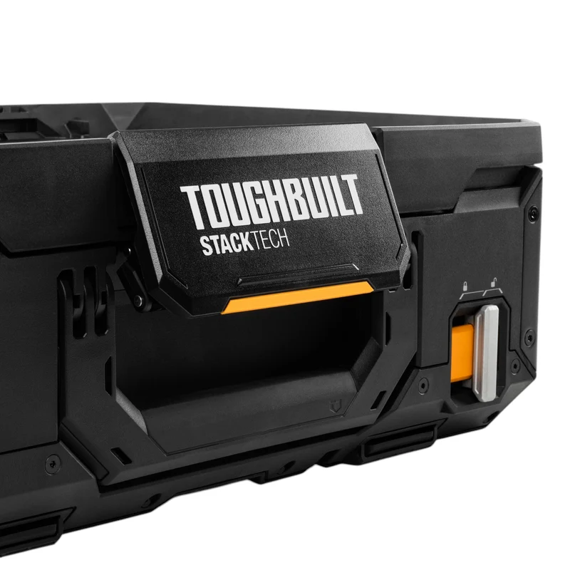 Toughbuilt STACKTECH TB-B1-B-30 Werkzeugkiste Box 53 x 40 x 18 cm IP65 + 2x Inlay mit Deckel + 2x Inlay + 4x Trennwand
