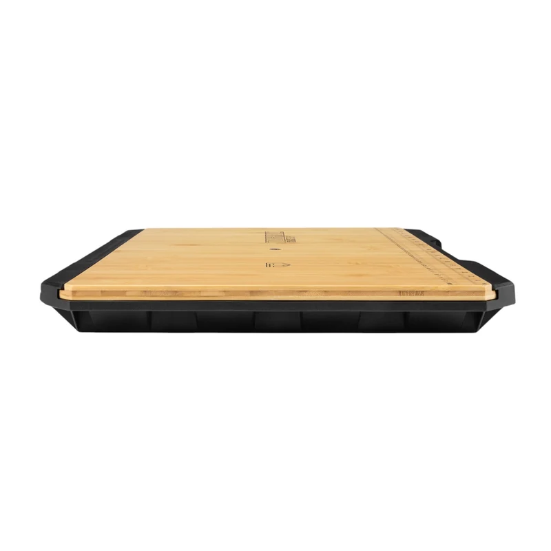 Toughbuilt STACKTECH TB-B1-A-10 Bambus Arbeitsplatte mit Maßanzeige 42,5 x 41 x 5 cm