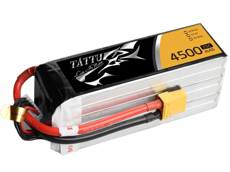 Tattu 4500mAh 22.2V 25C 6S1P Lipo Akku mit XT90