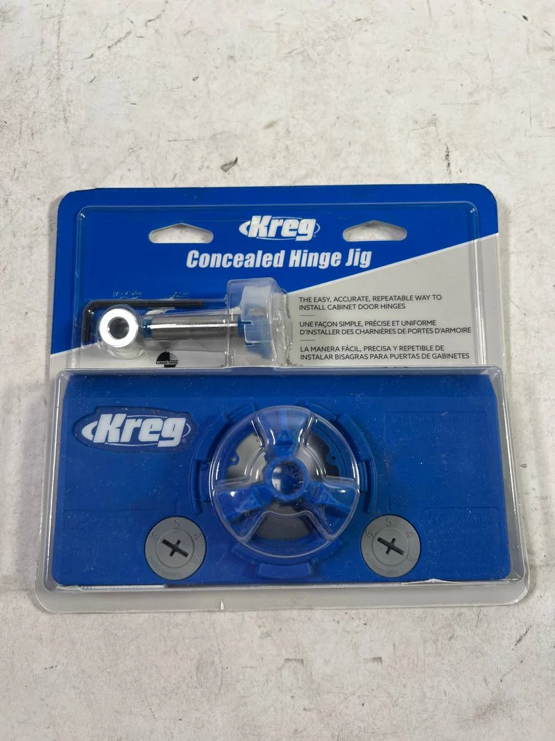 KREG Concealed Hinge Jig Bohrschablone für Topfscharniere Ø 35 mm ( KHI-HINGE ) für Möbelbau und Schranktüren - Gebraucht