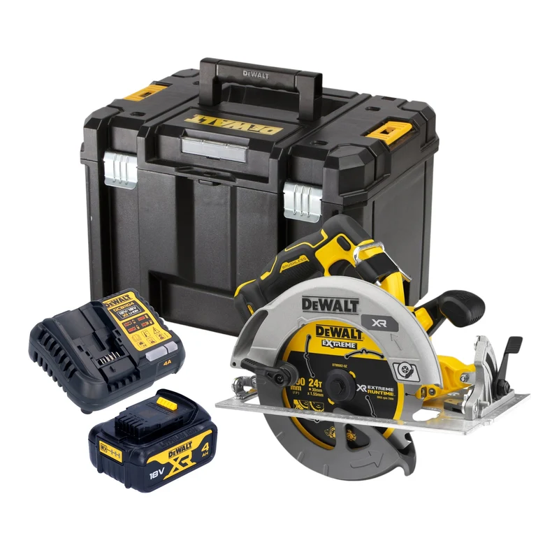 DeWalt DCS 573 M1T Akku Handkreissäge 18 V 190 x 30 mm Brushless + 1x Akku 4,0 Ah + Ladegerät + TSTAK