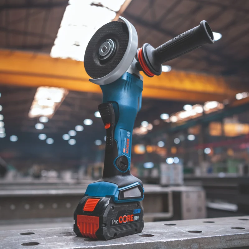 Bosch GWS 18V-15 PSC Professional Akku Winkelschleifer 18 V 125 mm BITURBO Brushless + 1x ProCORE Akku 8,0 Ah + Ladegerät