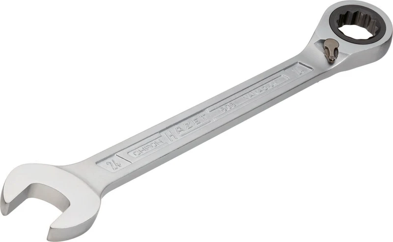 HAZET Knarrenringmaulschlüsselsatz 606/6-1, 6-teilig, SW 21-32 mm, abgewinkelt, 72 Zähne