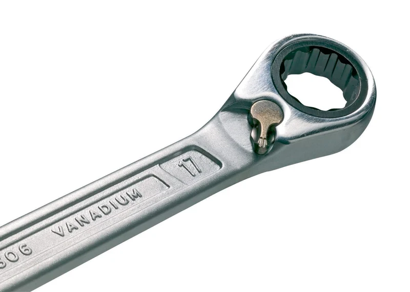 HAZET Knarrenringmaulschlüsselsatz 606/6-1, 6-teilig, SW 21-32 mm, abgewinkelt, 72 Zähne