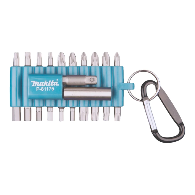 Makita Bit Set 22 teilig 25 mm mit Karabiner ( P-81175 ) Phillips / Pozidriv / Torx / 6-kant