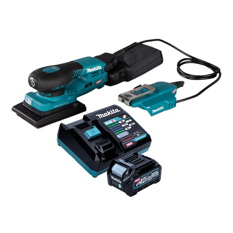 Makita BO 005 CGD101 Akku Schwingschleifer 40 V max. 80 x 130 mm 3,0 mm Hub Brushless + 1x Akku 2,5 Ah + Ladegerät