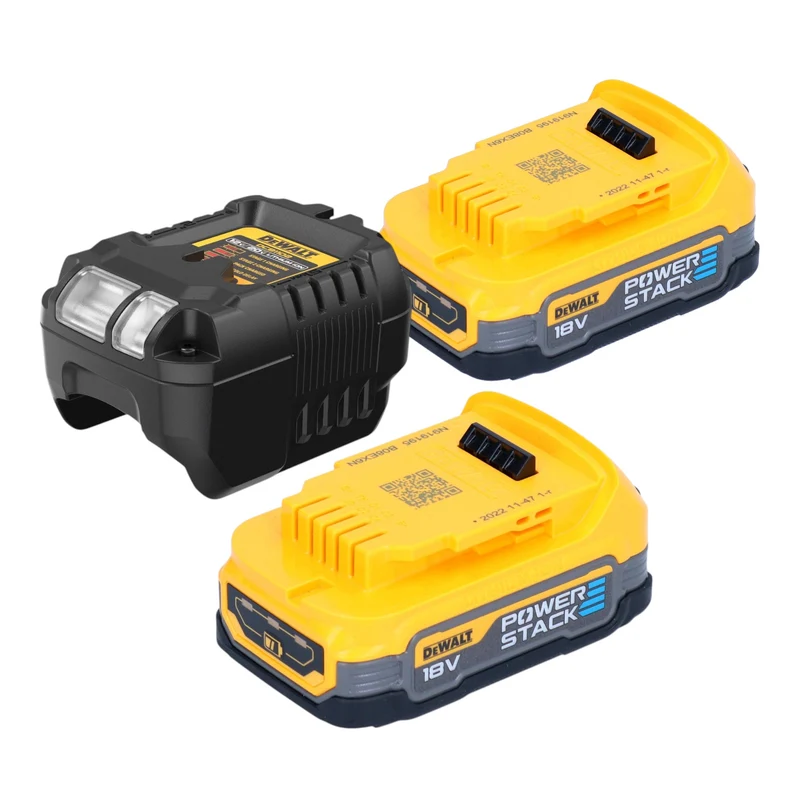 DeWalt DCS 334 E2T Akku Pendelhub Stichsäge 18 V Brushless + 2x Powerstack Akku 1,7 Ah + Ladegerät + TSTAK